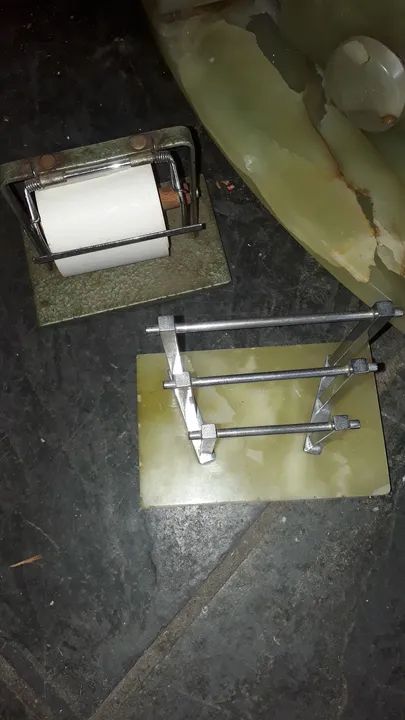 Conjunto de escritório vintage em alabastro  - Foto 6