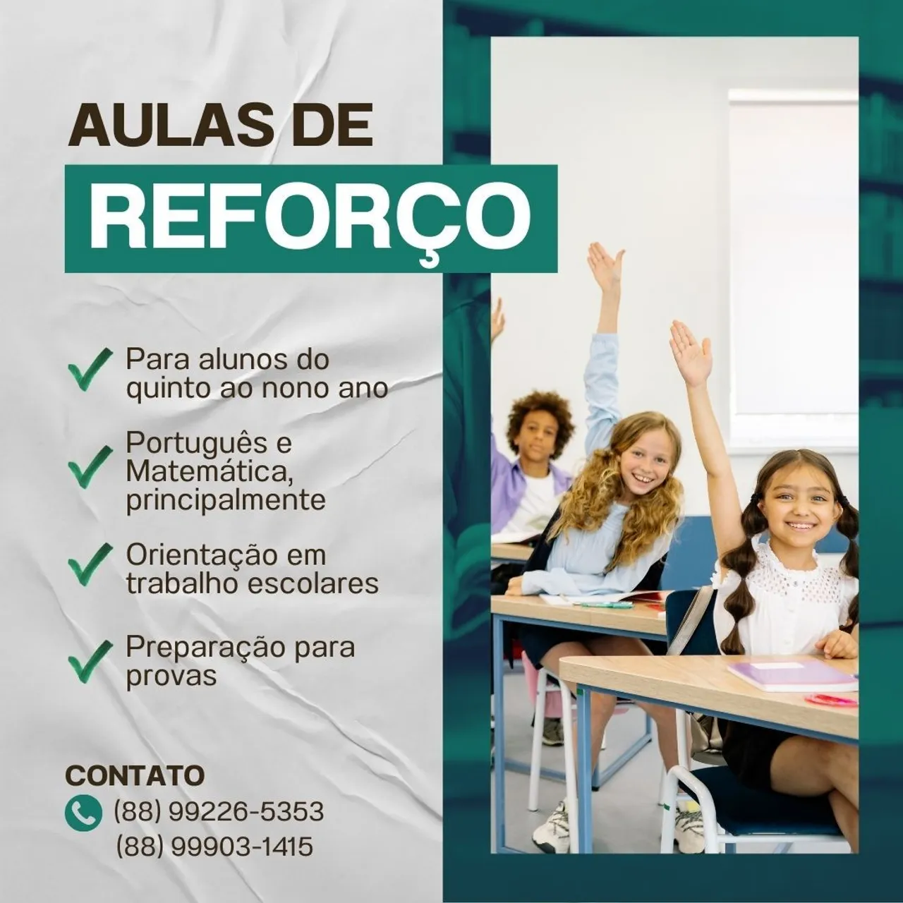 Aulas de Reforço