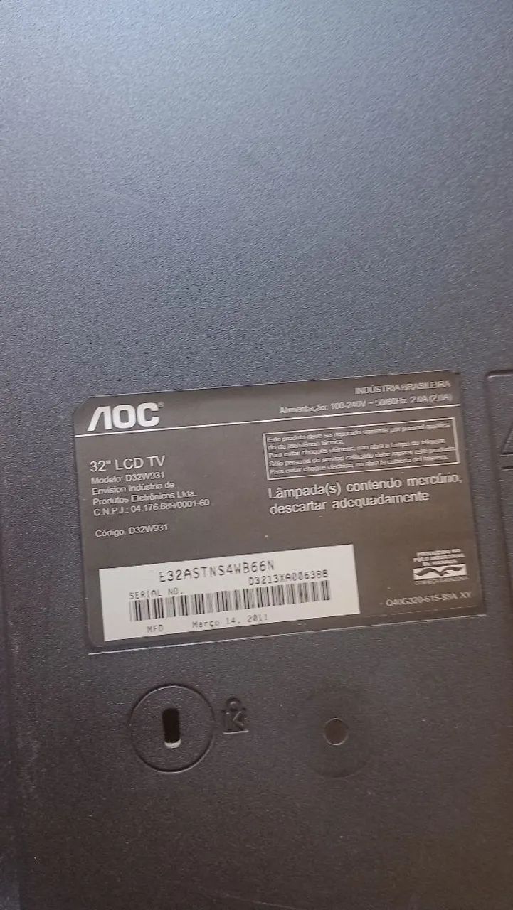 Vendo 2 tvs de 32 polegadas para retirada de peças valor 130 as duas.  - Foto 5