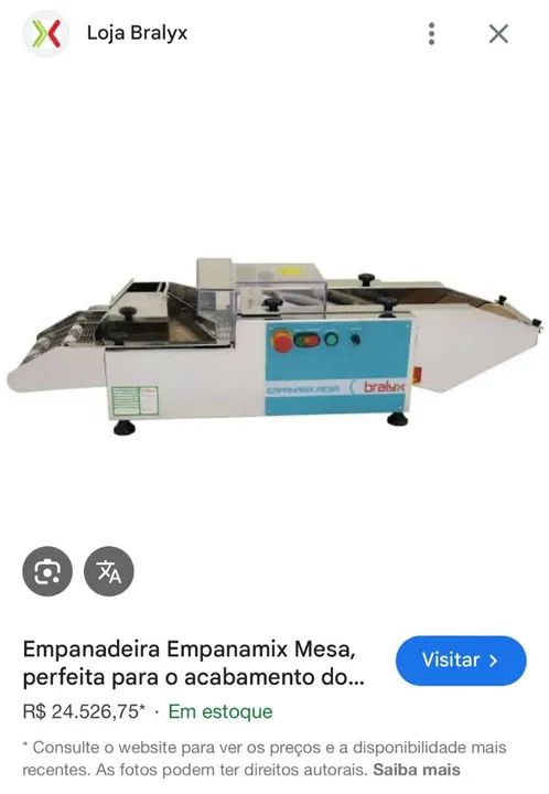 Máquina empanadeira de salgados - EMPANAMIX MESA  - Otimo Estado  - Foto 3