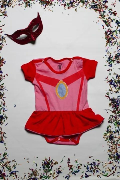 Body Temático Infantil Princesa Peach