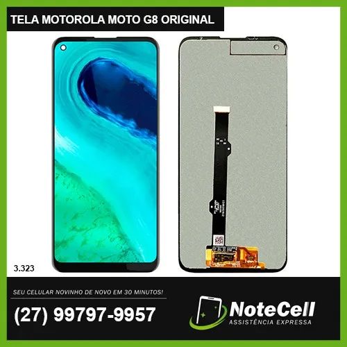 Tela / Display para Moto G8 xt2045 - Melhor Preço do ES e Instalação em 30 Minutos!