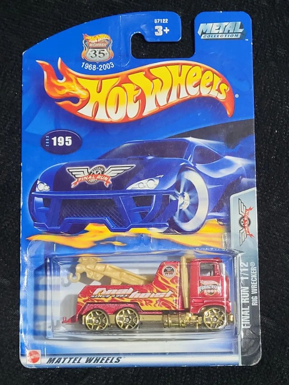 Hot Wheels Rig Wrecker - 2003 195 Final Run - Retiring Model - Carrinho Miniatura Lacrado