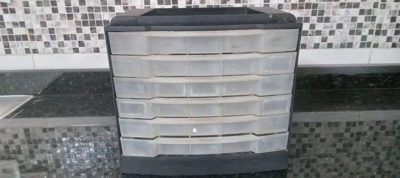 Gaveteiro de Plástico para Organização 35 X 30 / 6 gavetas 