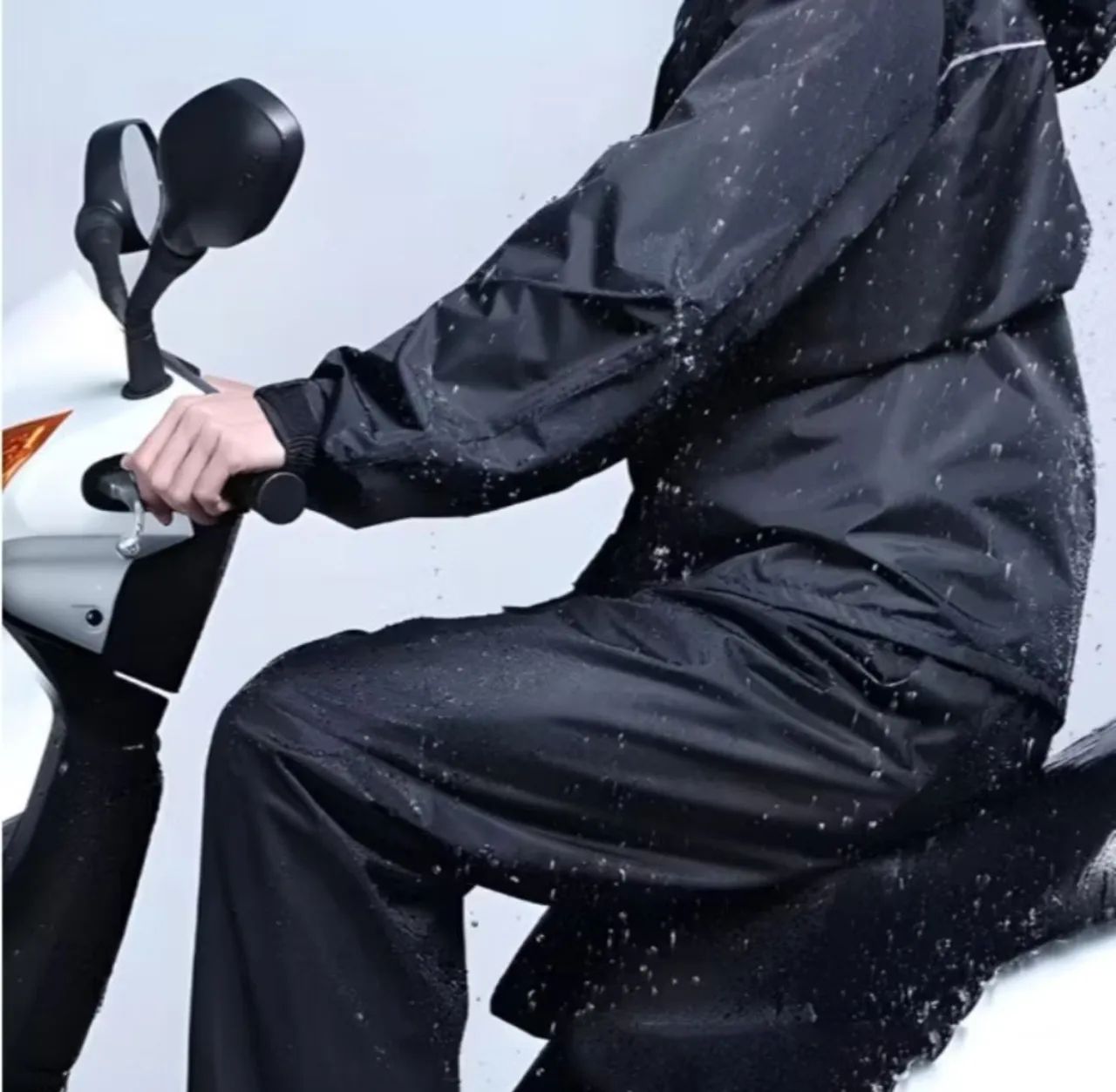 Capa de chuva para motoboy motoqueiro jaqueta e calça impermeável  - Foto 5