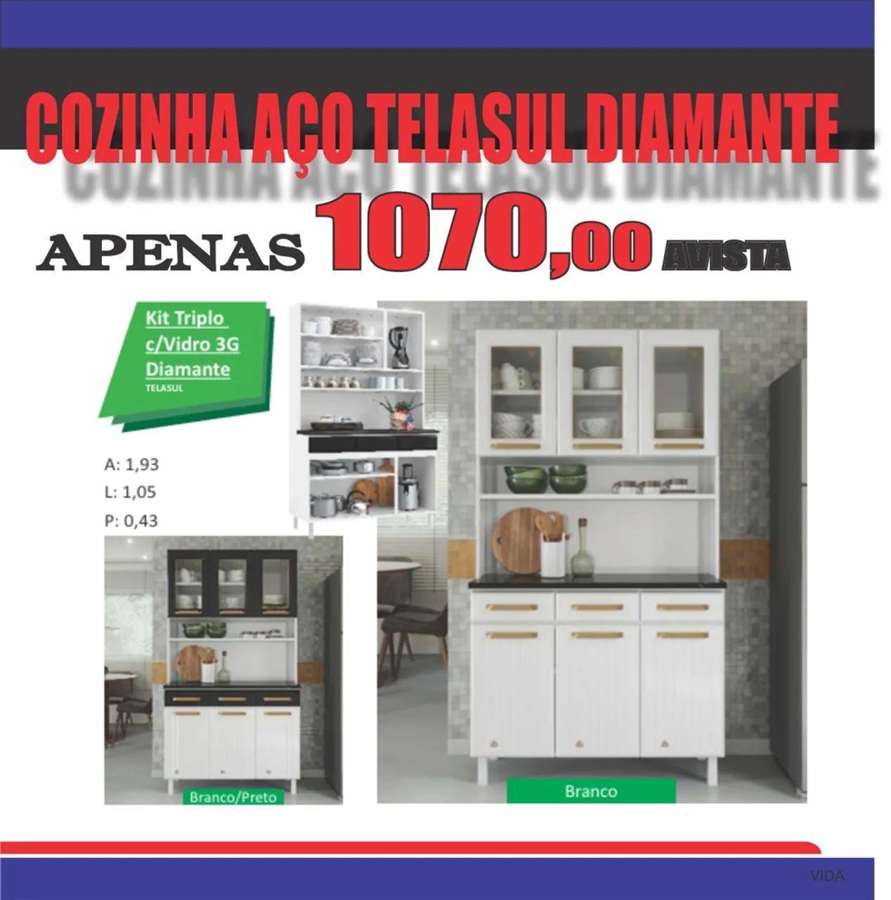 KIT AÇO TELASUL DIAMANTE  - Foto 3