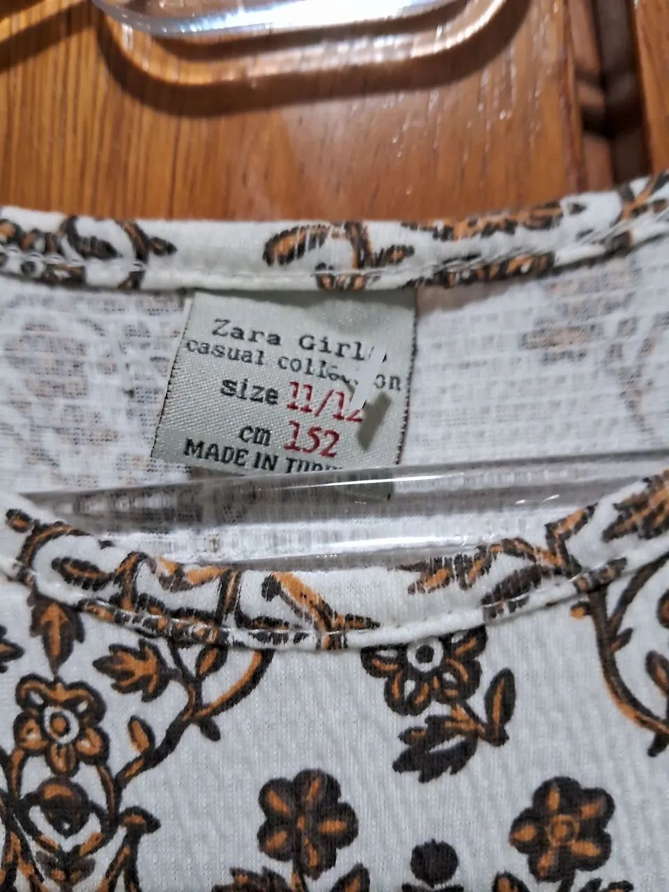 Vestido Infantil Estampado Zara Girls -,Tamanho 12 Anos - Foto 2