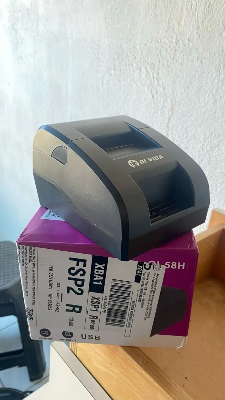 01 Mini Impressora Portatil