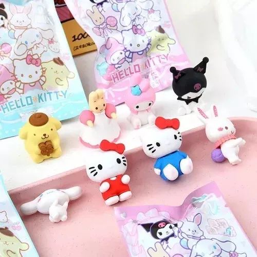 Caixa Papelaria Sanrio: Kuromi, Hello Kitty, My Melody, Cinnamoroll - Foto 5
