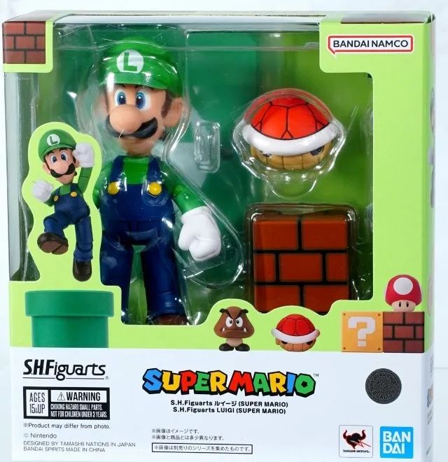 Figura de ação SHFiguarts Luigi (SUPER MARIO) 