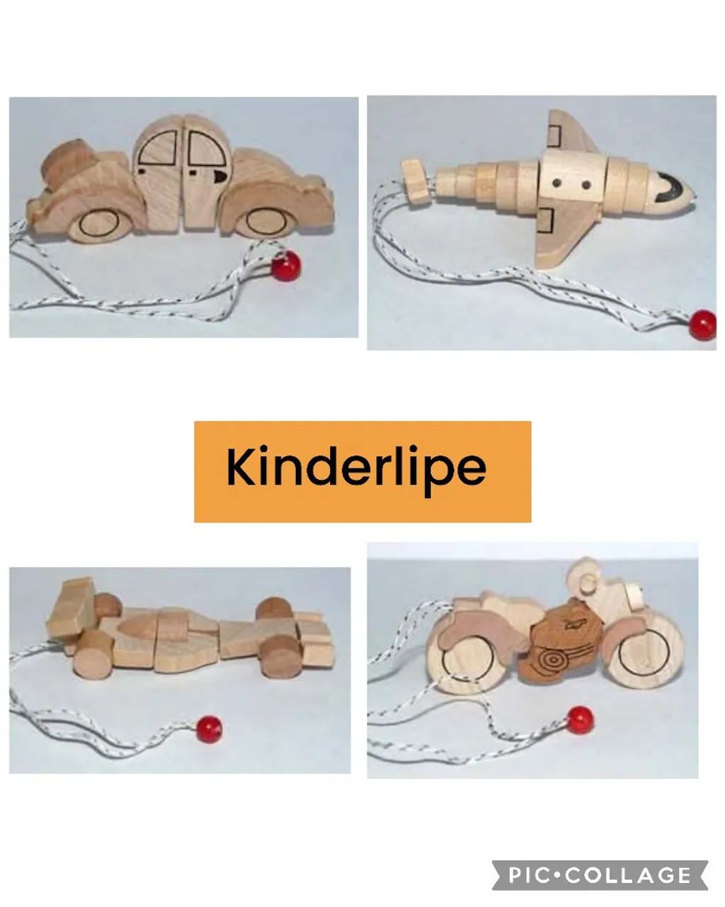 Kinder ovo Veículos de Madeira