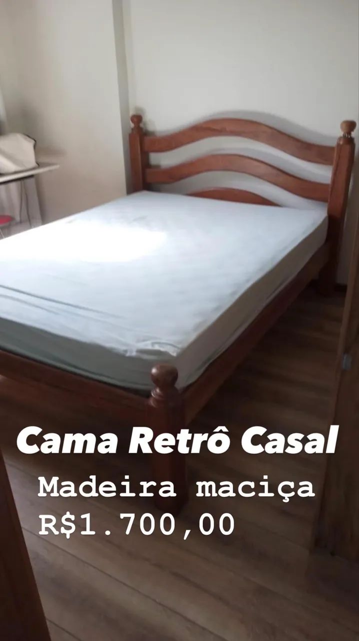 Cama Casal madeira Maciça  - Foto 2