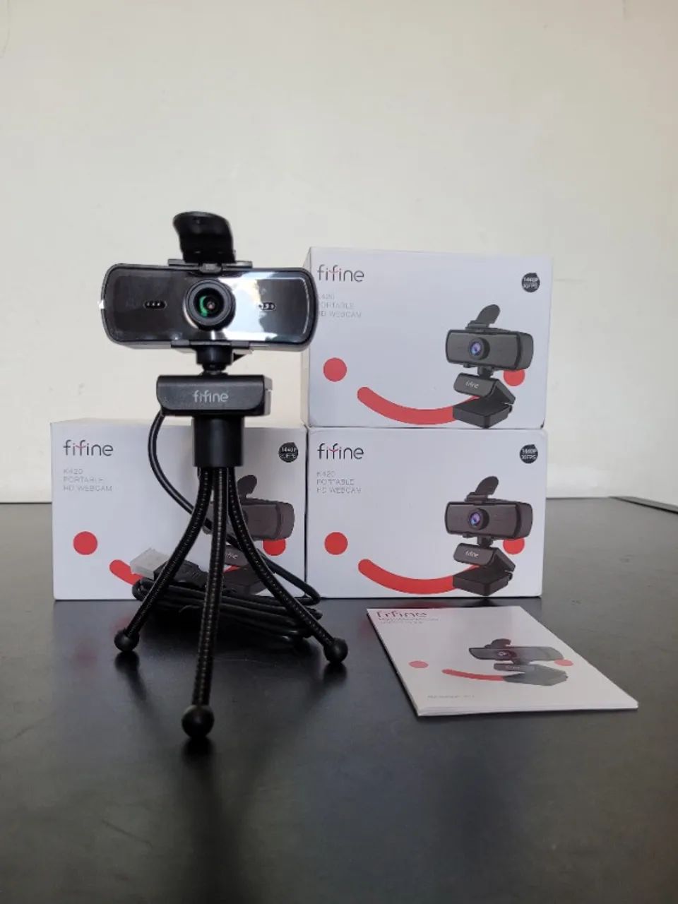 Webcam 2k 30 fps, Full hd 60 fps, novo com tripé - Foto 6