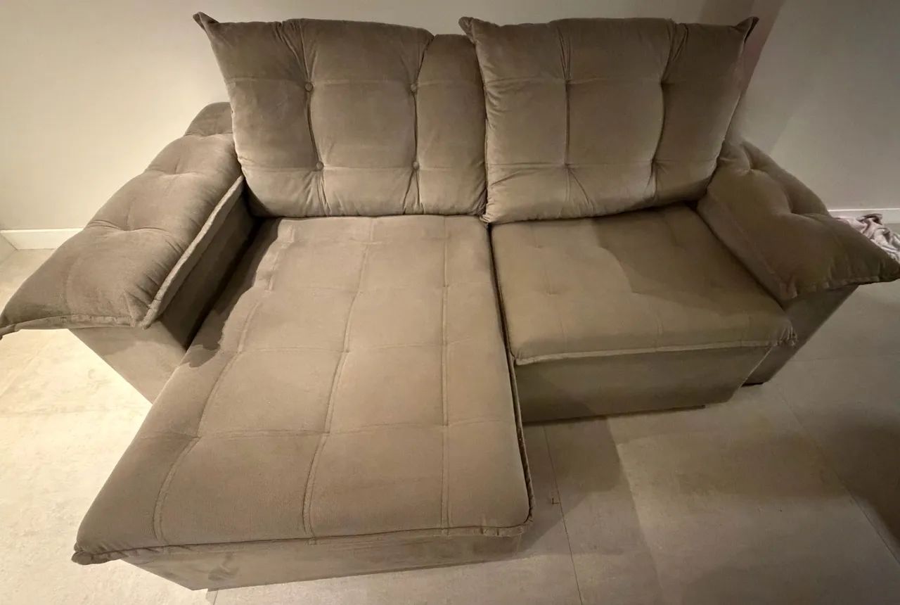 VENDO SOFÁ RETRÁTIL COM CHAISE  - Foto 4