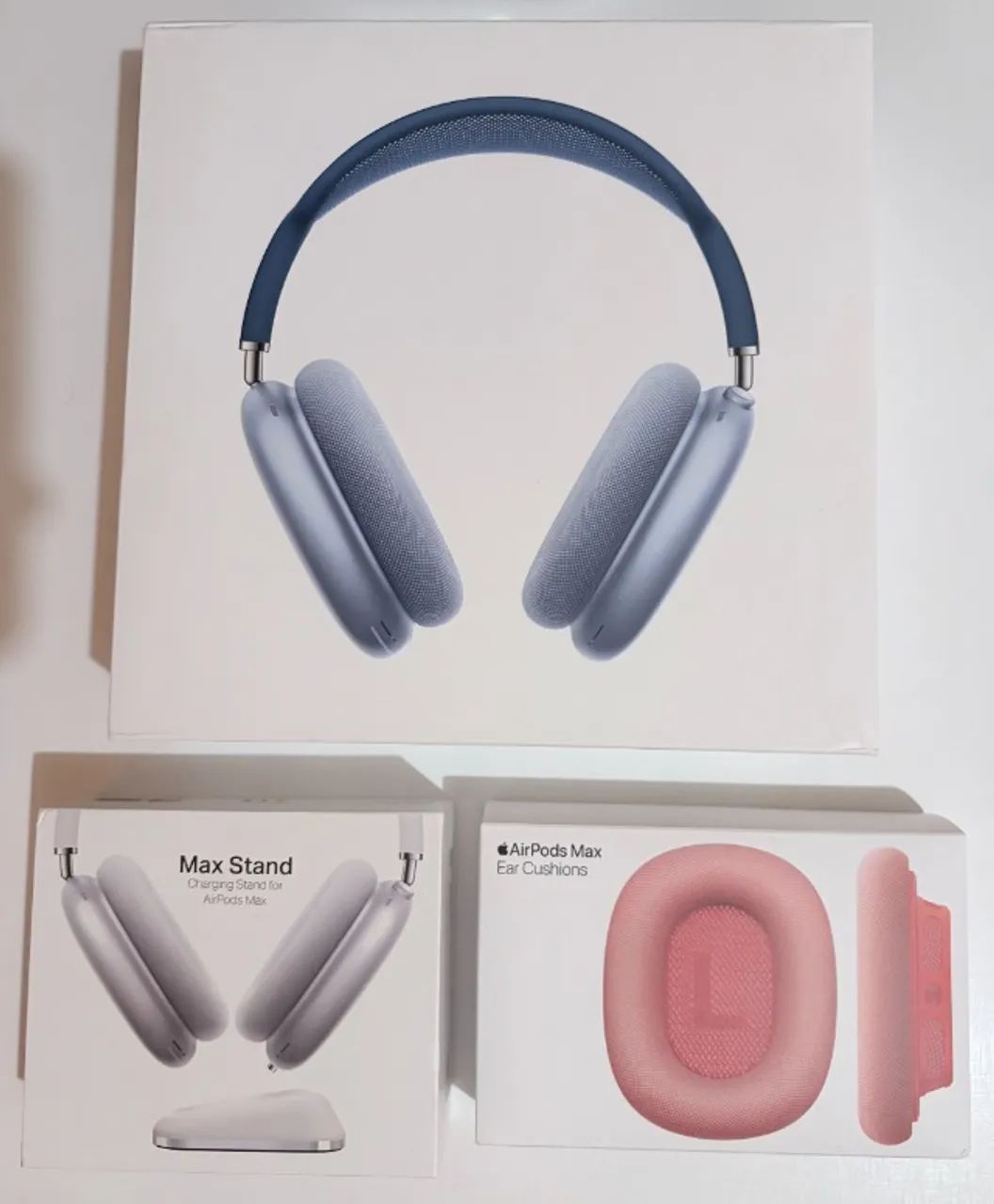 Apple AirPods Max lightning + Max Stand (almofadas vermelhas