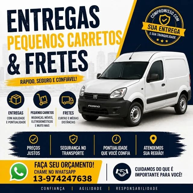 FRETES, ENTREGAS E PEQUENOS CARRETOS