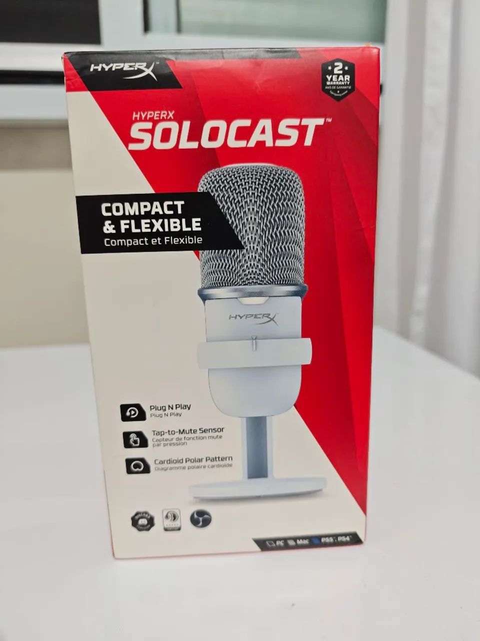 HyperX SoloCast Branco