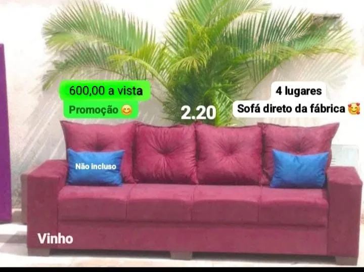 Sofa de 4 lugares na medida de 2.20 - Foto 4