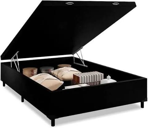 base de cama bau casal