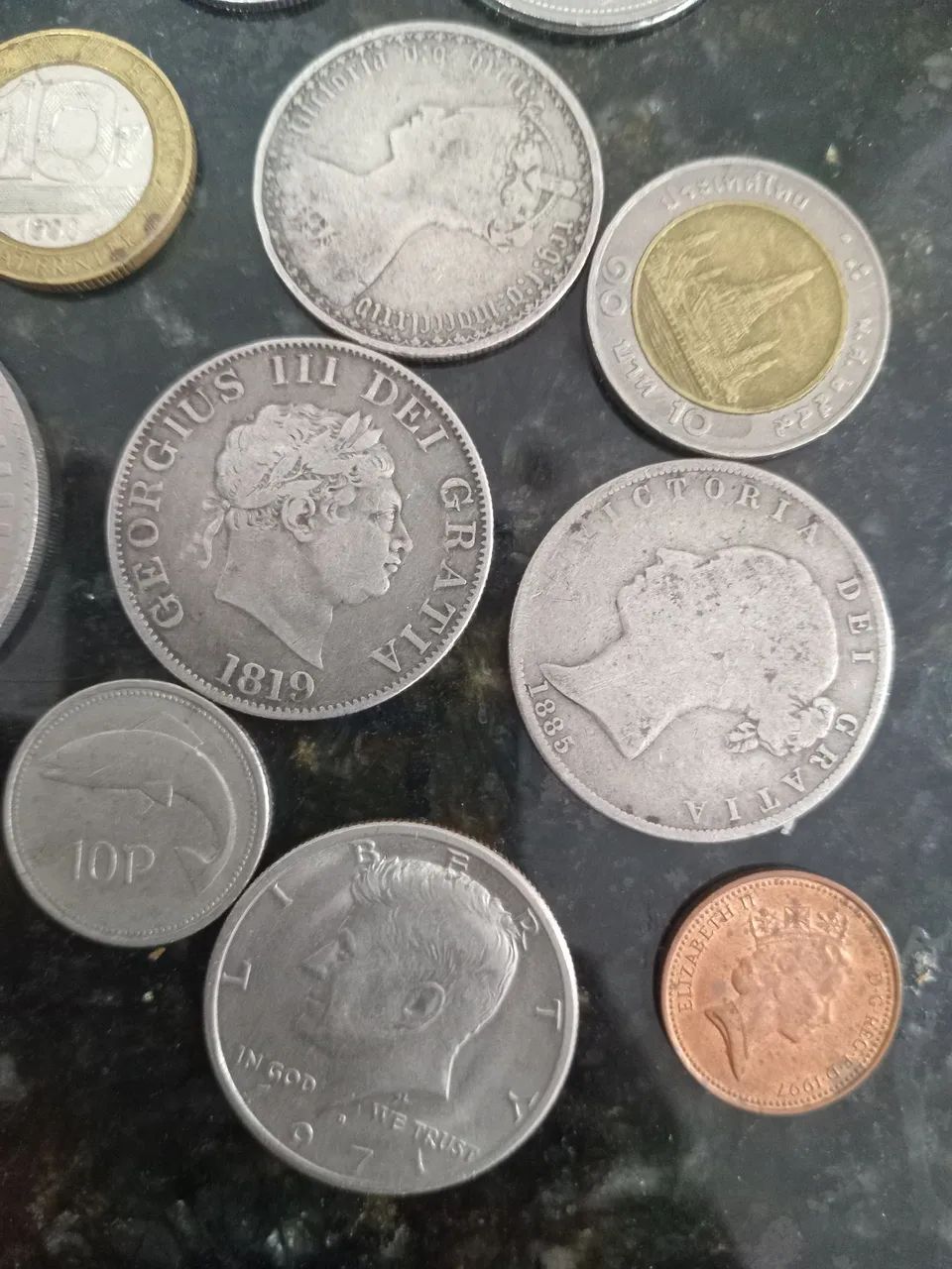 Moedas de Prata Antigas, Europa, Asia e EUA - Foto 2