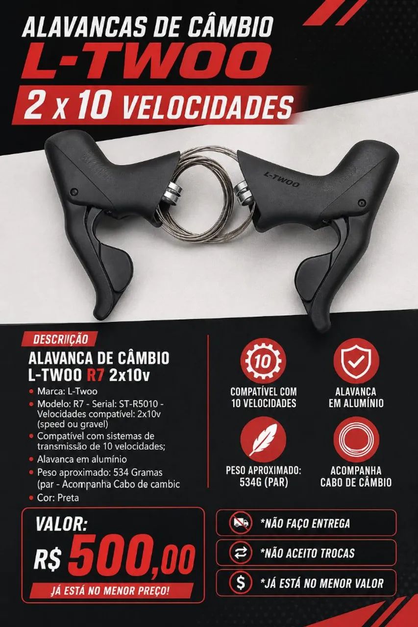 Alavancas de câmbio L-twoo 2x10