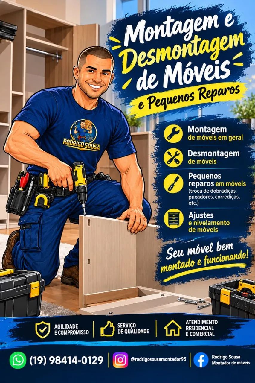 RODRIGO SOUSA - MONTADOR DE MÓVEIS E SERVIÇOS - Foto 4