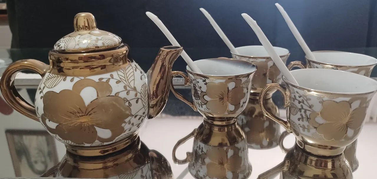 CONJUNTO BULE XÍCARAS LOUÇA - Foto 2