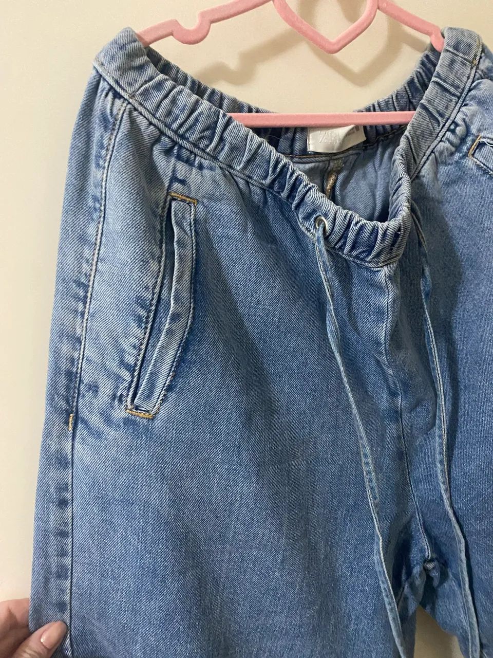 Calça Zara wide leg jeans M - Foto 3