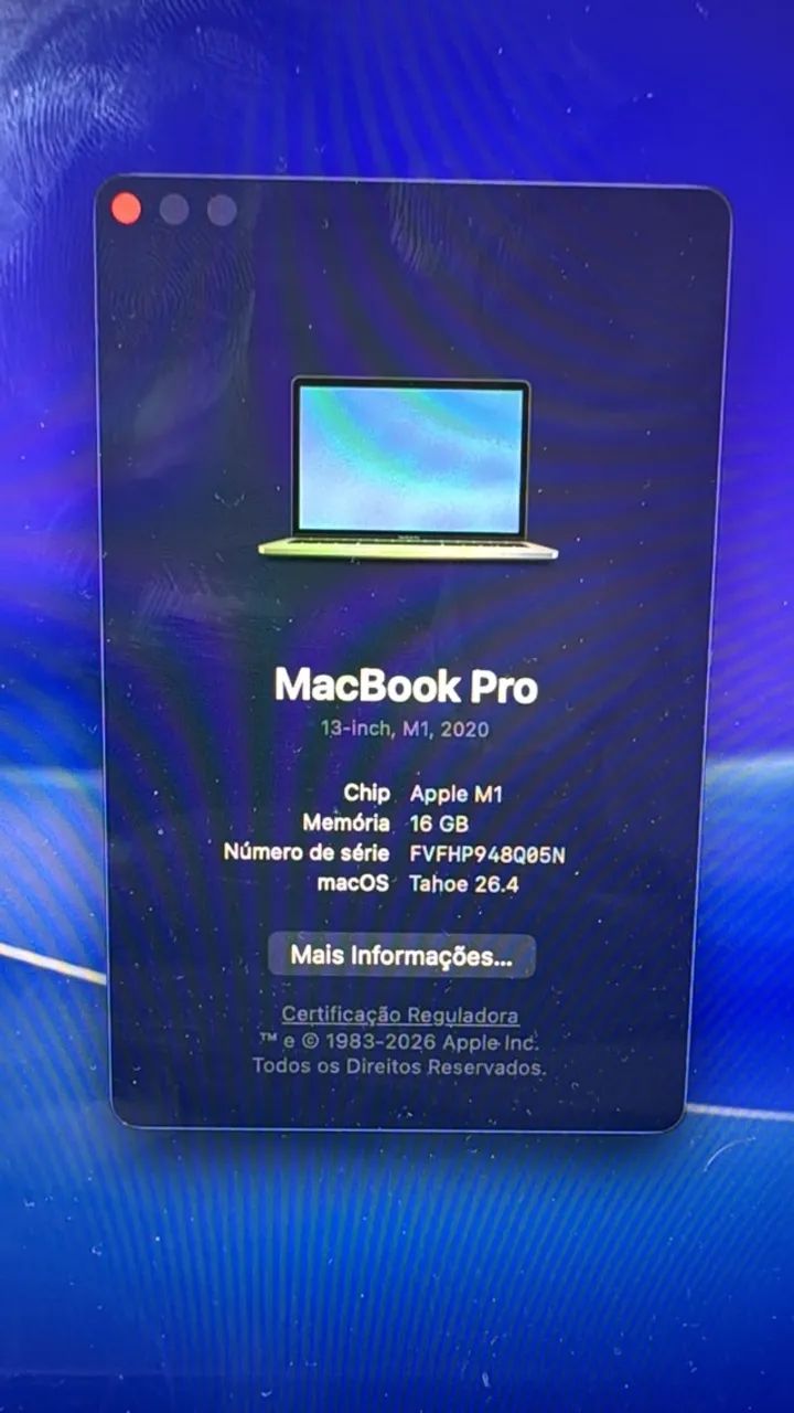 Macbook Pro M1 16gb 256ssd - Foto 2