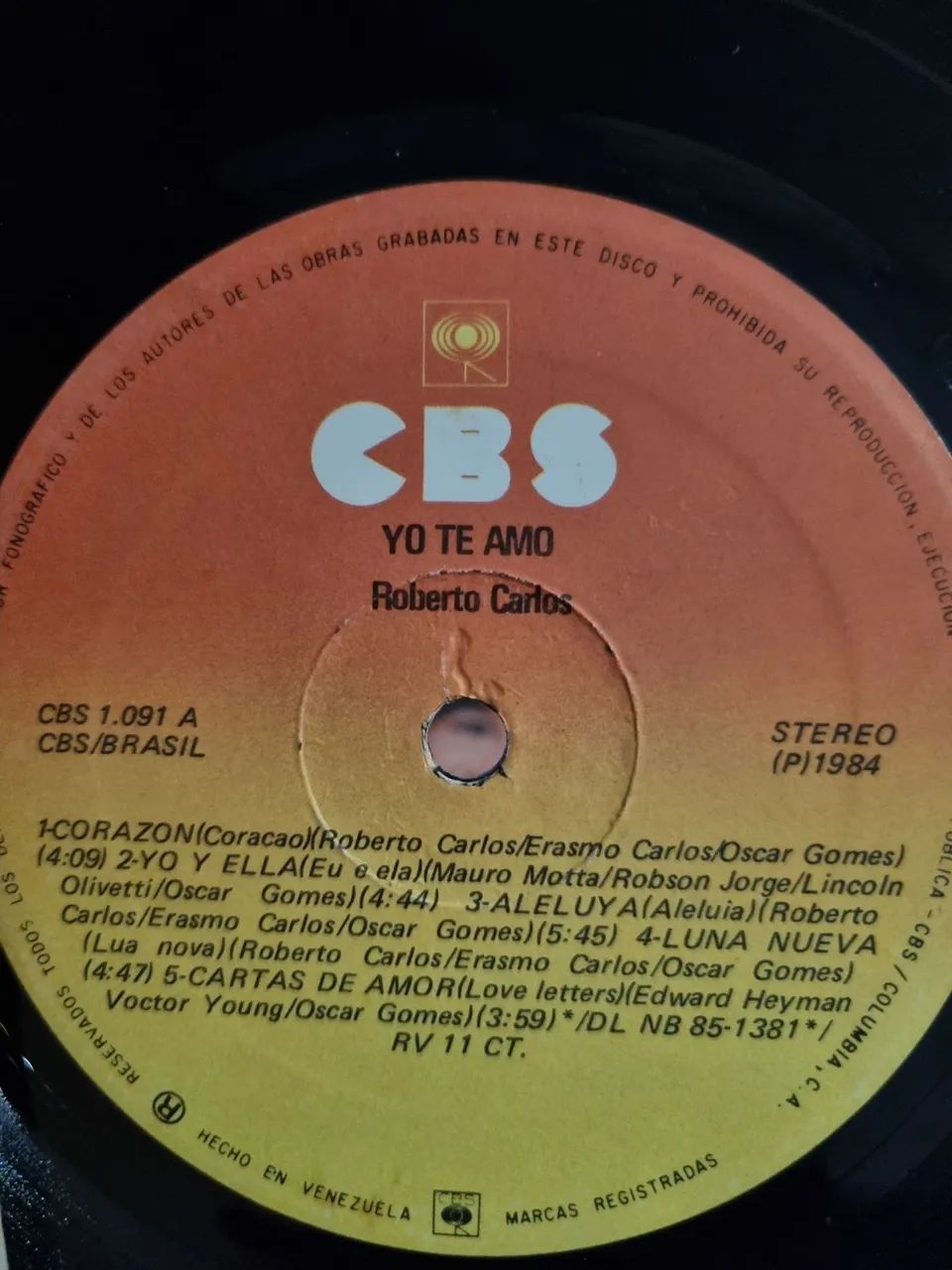 LP Roberto Carlos Yo te amo - Venezuela - Foto 3