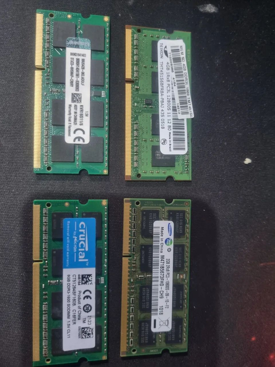 Memórias RAM para Notebook DDR3 / DDR3L