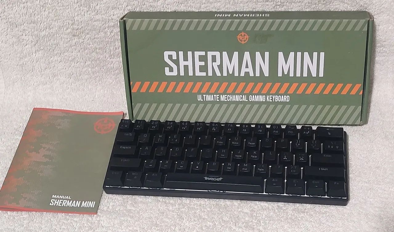 Teclado sherman mini + Caixa original + manual. 