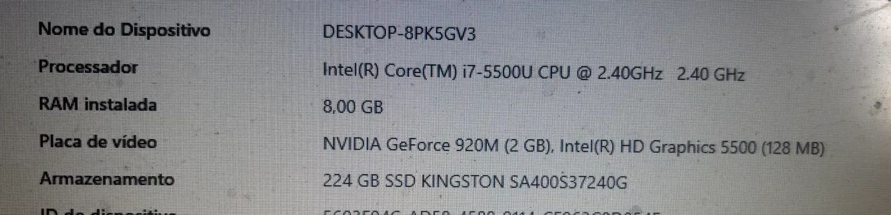 Notebook Samsung 