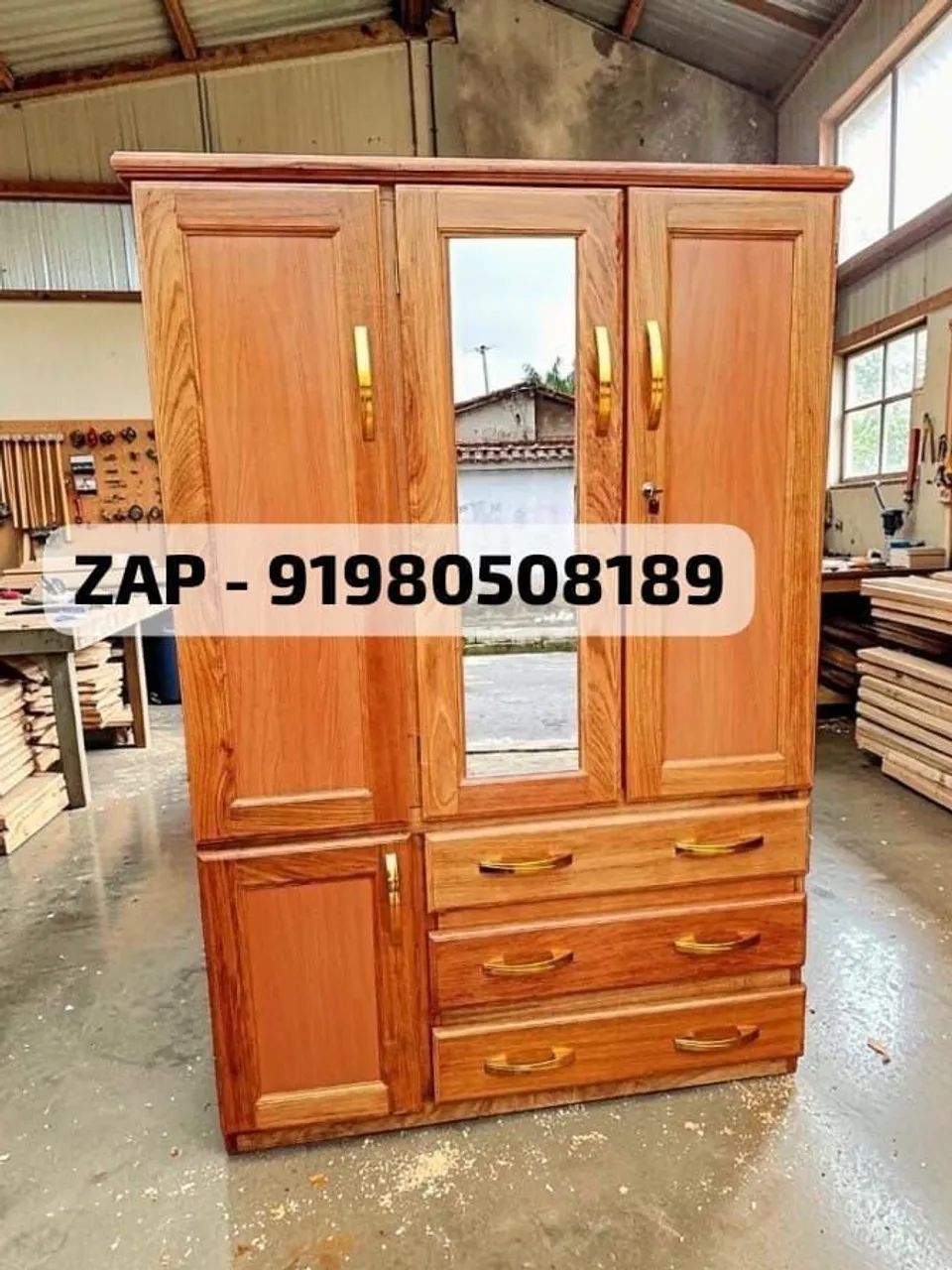 Guarda roupa - de solteiro completo com espelho disponível  - Foto 2