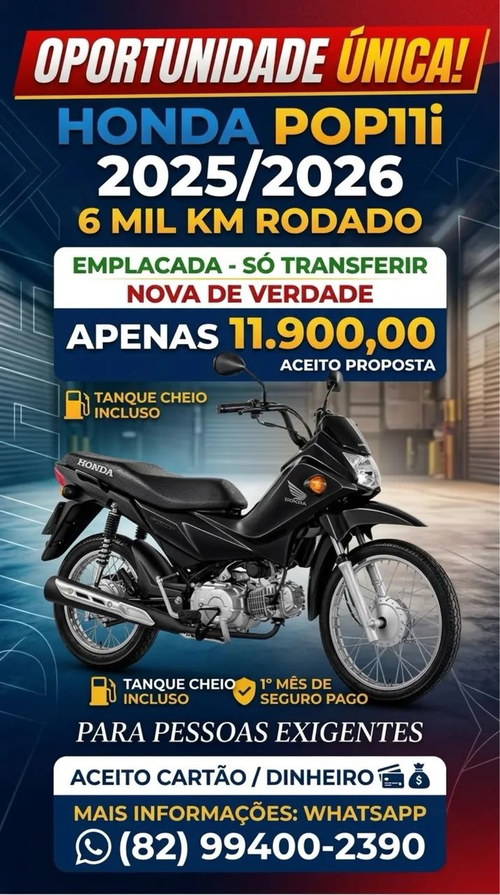 Pop110i es  viva de verdade  - Foto 3