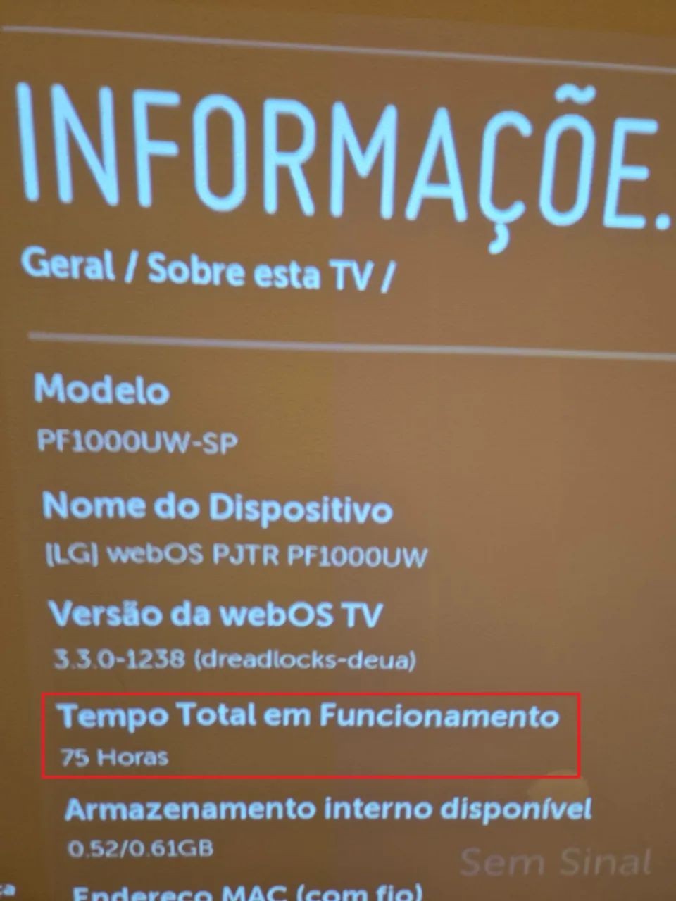 Projetor LG PF1000UW - Foto 3
