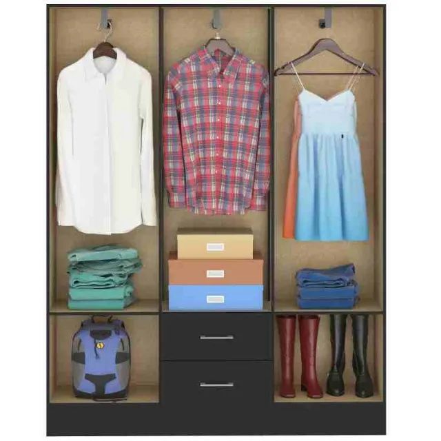 Guarda roupa preto - Foto 2