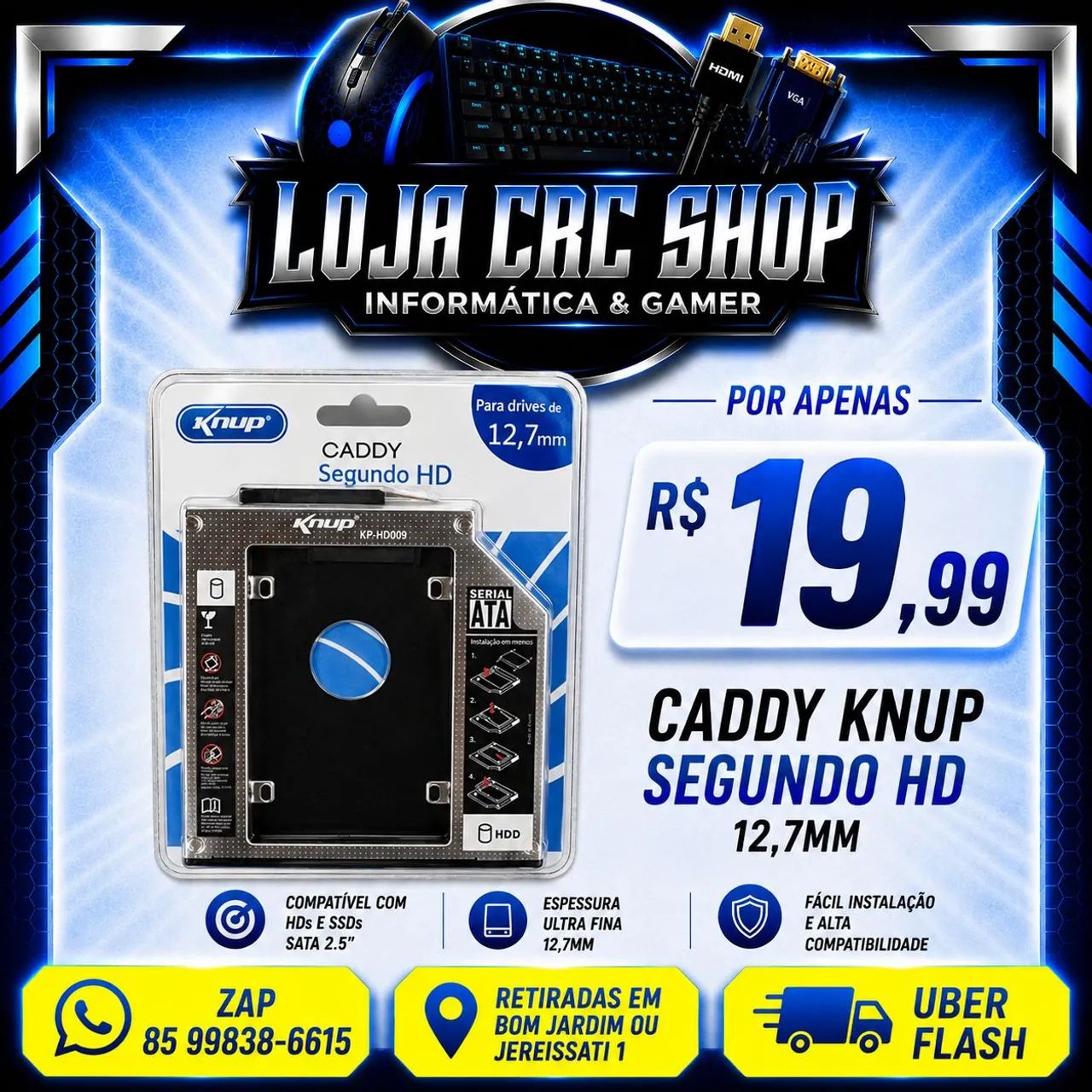 Caddy Knup Segundo HD 12.7MM