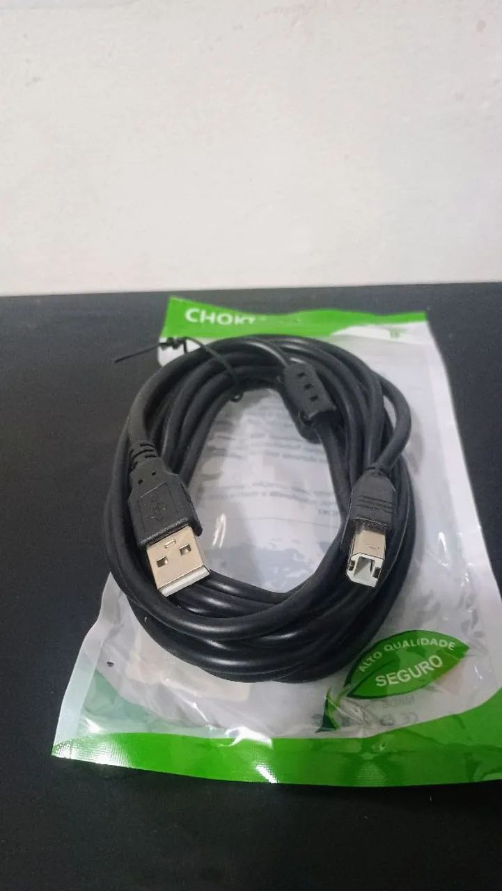 Cabos USB para impressoras com 1.5mt-3mts-5mts / OFERTA IMPERDÍVEL  - Foto 3
