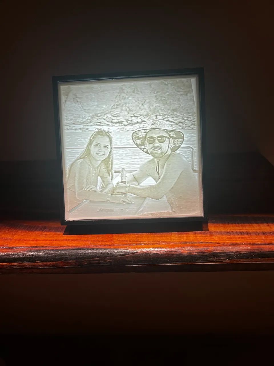 Luminária 3D personalizada com a sua foto  - Foto 5