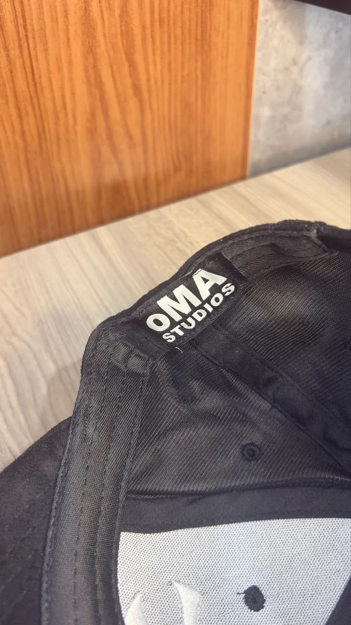 Boné oMA Studios NYNY Logo Suede Black - Foto 3