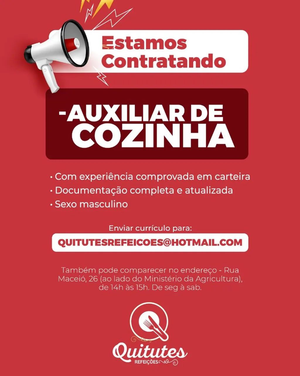 AUXILIAR DE COZINHA