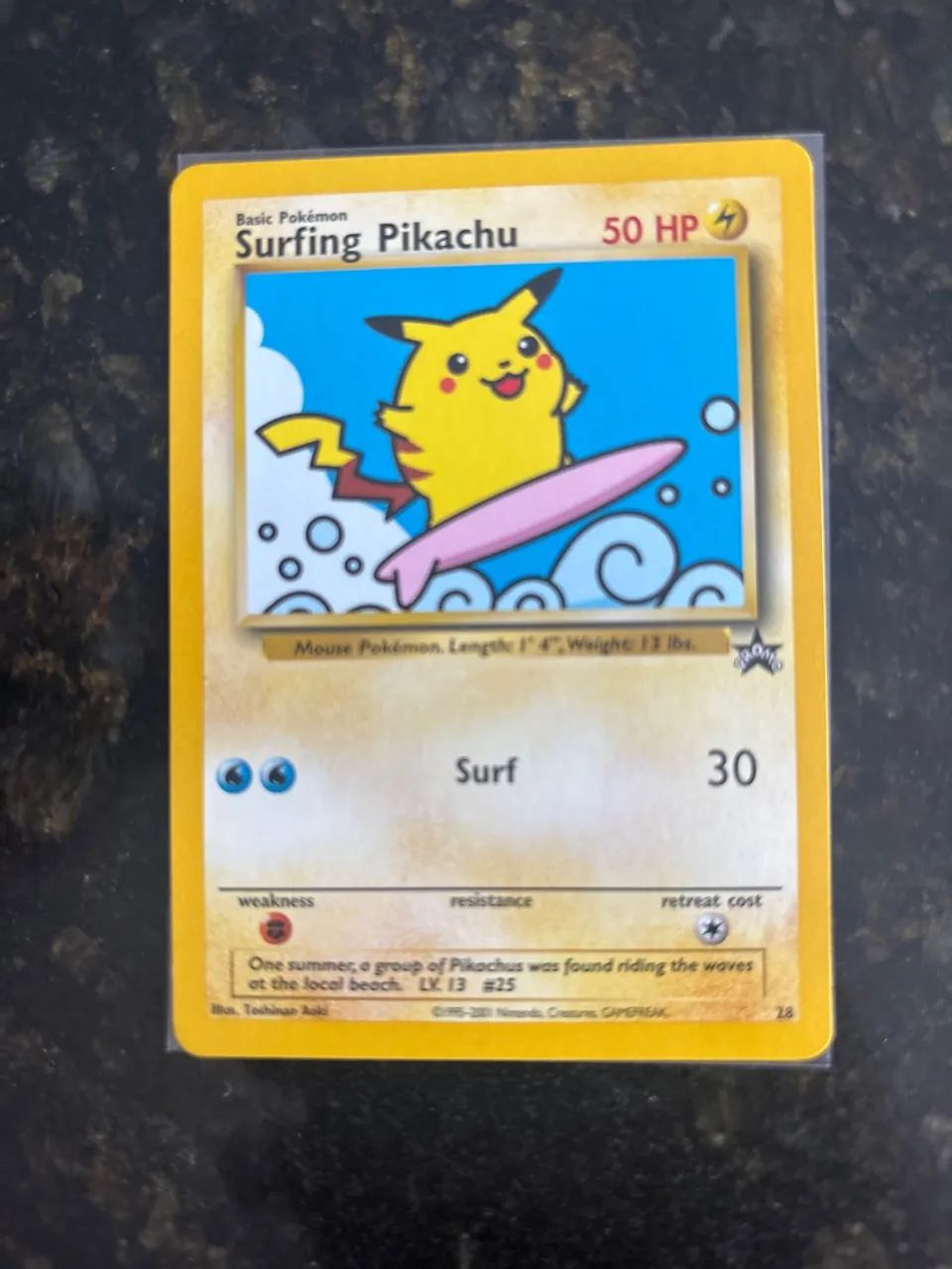 Surfing pikachu Wizards Black Star