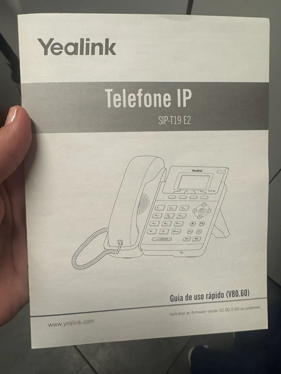 Aparelho de telefone YEALINK 