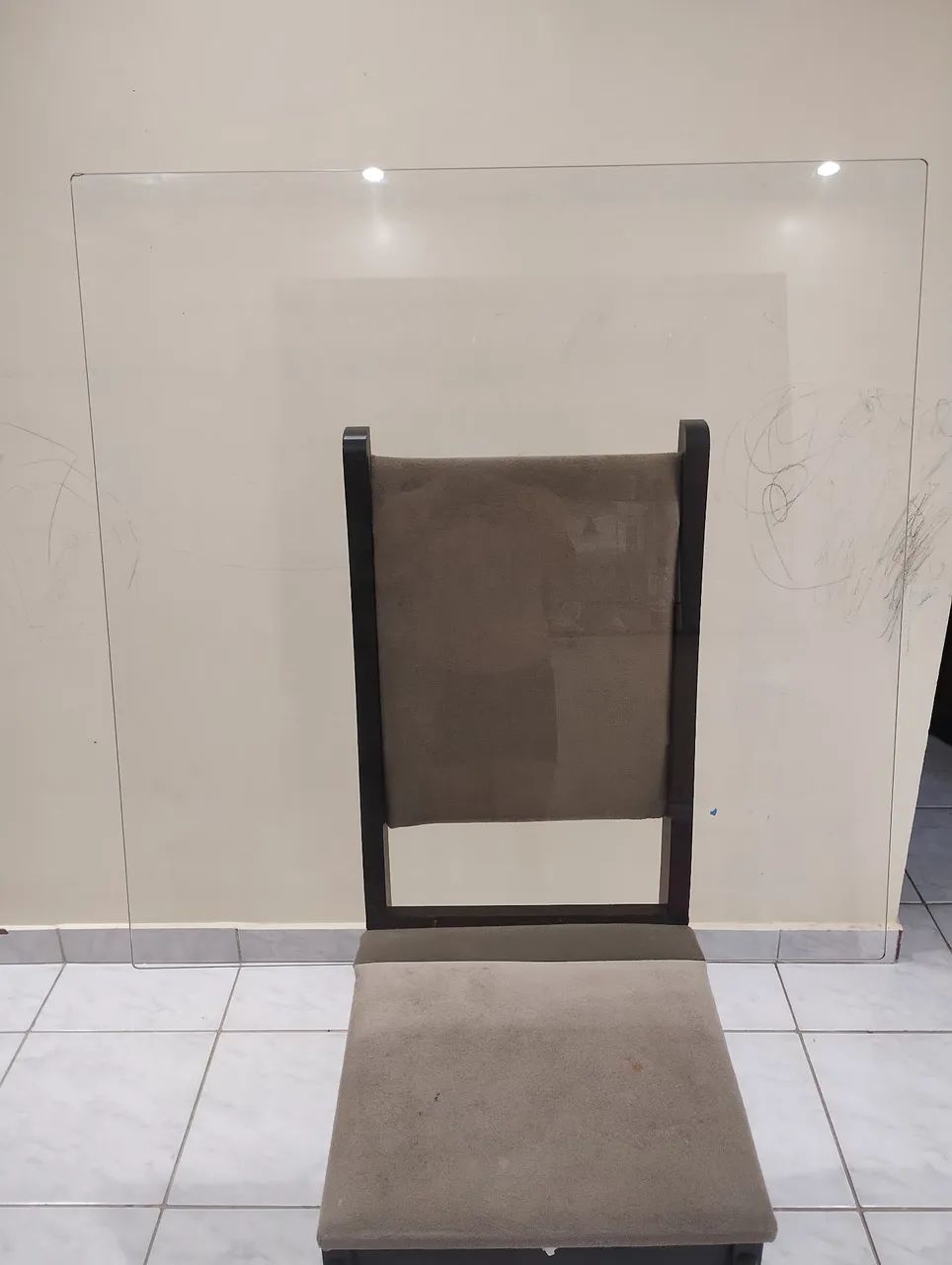 Vidro de mesa 85 cm