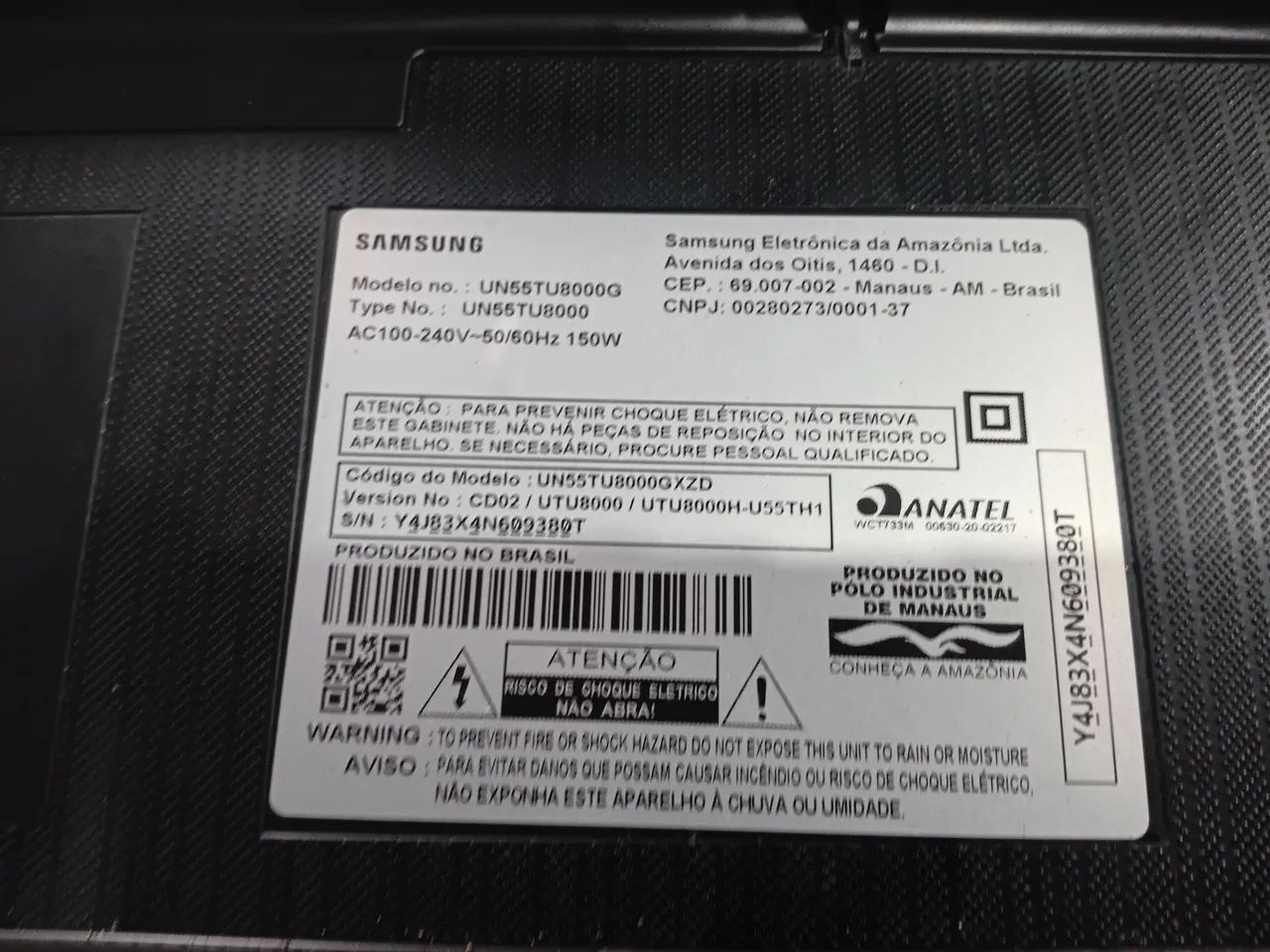Tv Samsung un55tu8000
