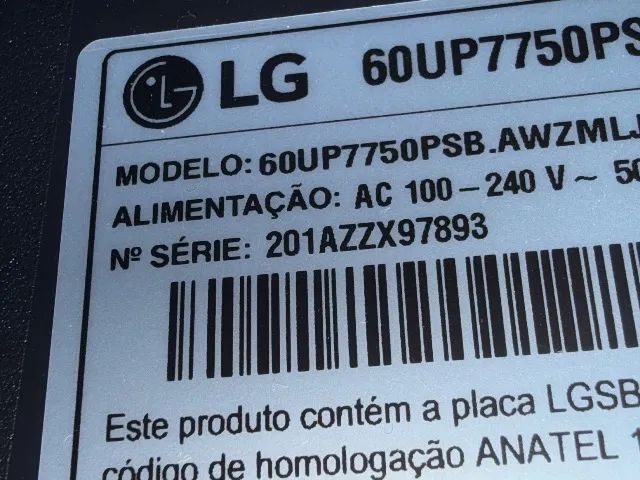 TV 60 Polegadas 4K LG