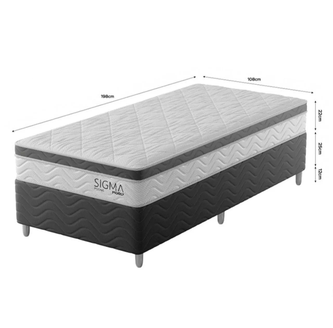 Cama Box Solteirão 