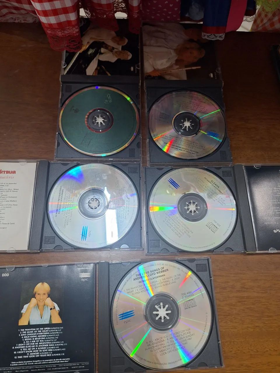 Kit CDs com 05 CDs anos 80,90, Richard Clayderman - Foto 3