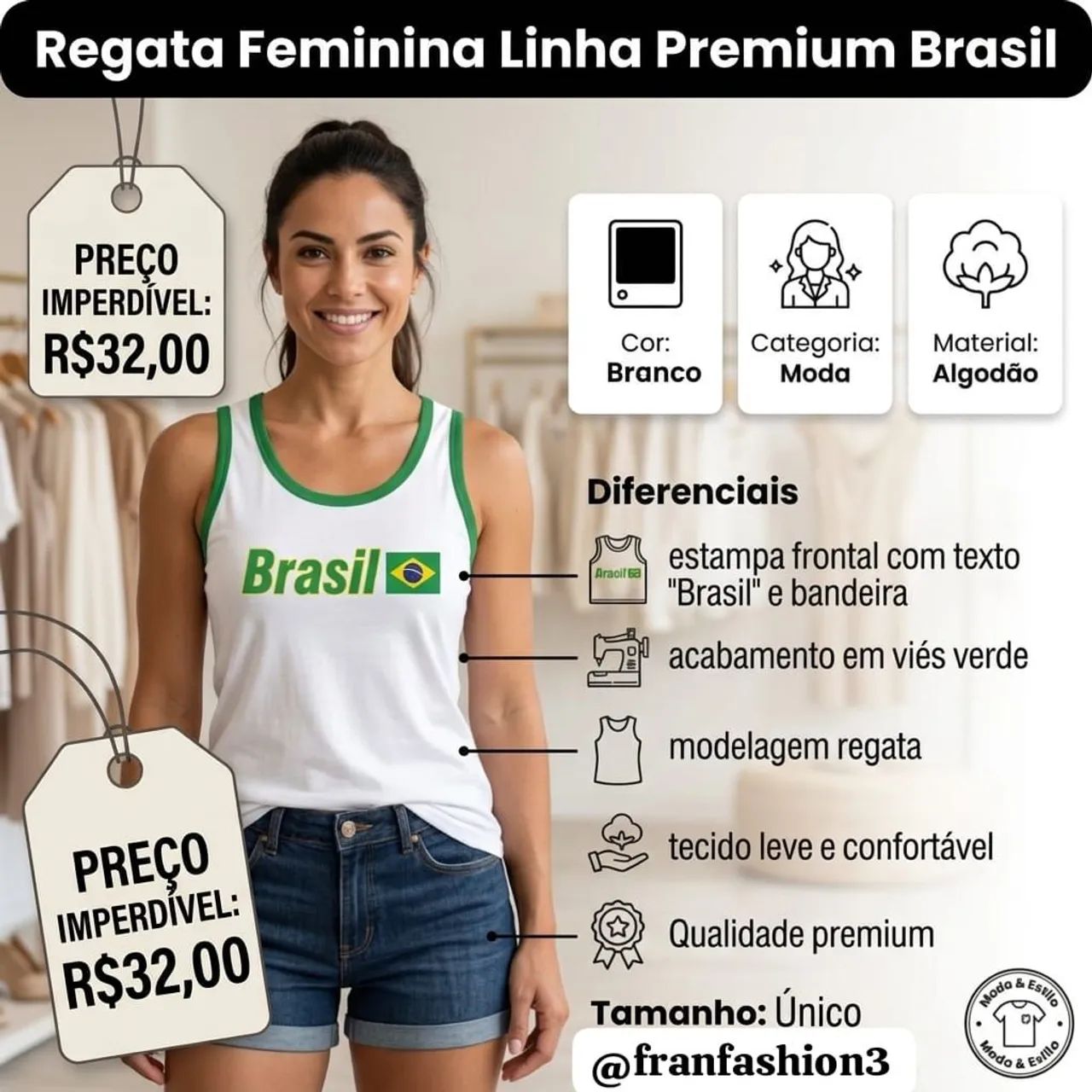 Blusas e vestido feminino do Brasil  - Foto 3